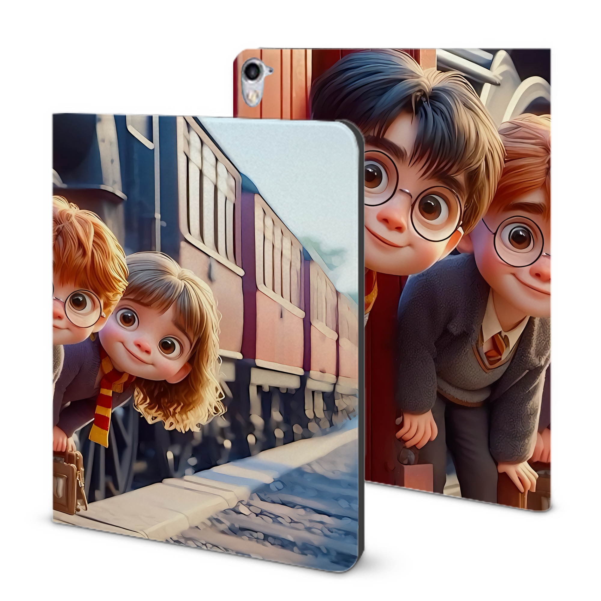 （画像用） Harry Potter ハリー・ポッターシリーズ IPad ケース ブック型 PUレザー TPU 耐衝撃 軽量 薄型 ペン収納なし 全面保護 IPad 各モデル対応